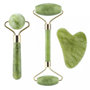 Kit Rolo de Jade + Gua Sha Original para Massagem Facial e Lifting Natural – Skin Glow
