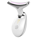 Massageador Facial e de Pescoço LED com Aquecimento e Vibração Rejuvenescedora Anti-Rugas – Skin Glow