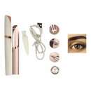 KIT Depiladora Caneta Aparadora De Sobrancelha Rosto Portátil Elétrico Recarregável NS02