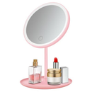 Espelho LED de Mesa com Luz 3 Cores Recarregável USB e Bandeja Porta Maquiagem – Skin Glow