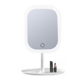 Espelho LED de Mesa com Luz 3 Cores Recarregável USB e Bandeja Porta Maquiagem – Skin Glow