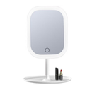 Espelho LED de Mesa com Luz 3 Cores Recarregável USB e Bandeja Porta Maquiagem – Skin Glow
