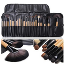 Kit 32 Peças Conjunto De Pincéis De Maquiagem Para Pó Sombra Delineador Lábios com estojo