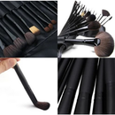 Kit 32 Peças Conjunto De Pincéis De Maquiagem Para Pó Sombra Delineador Lábios com estojo