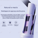 Modelador de Cachos Automático Bivolt Aquecimento Rápido Seguro Não Prende Fios Ondulação Persistente