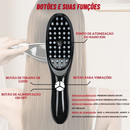 Escova Massageadora com Laser 4 em 1 – Tratamento Capilar e Antiqueda